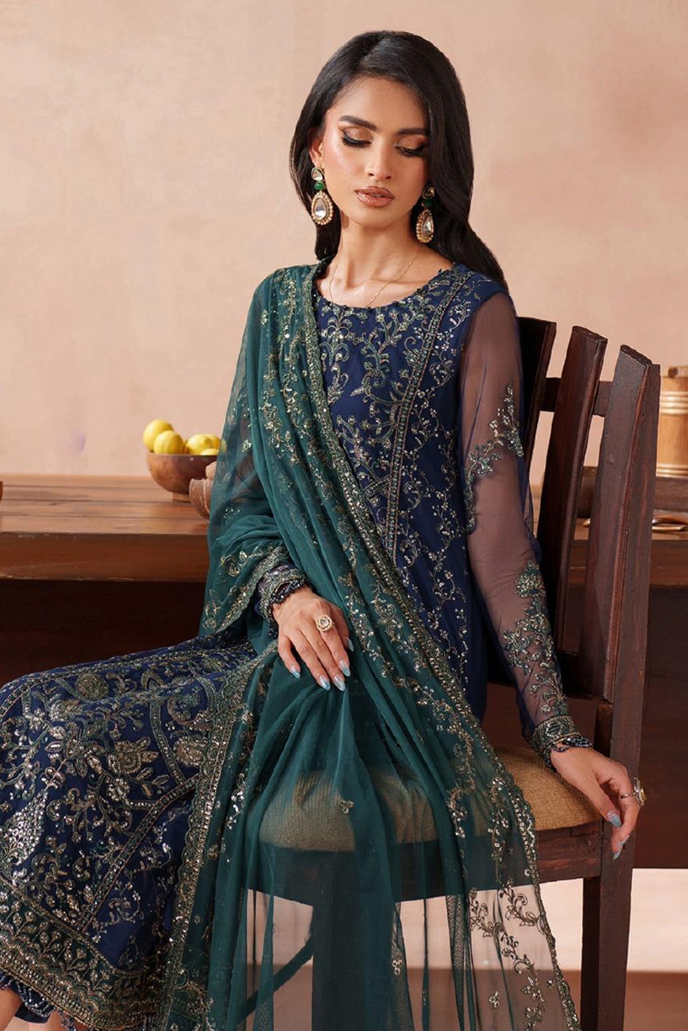 Mahrosh by Zarif Unstitched 3 Piece Formals Collection'2025-MUF-03-Bateel
