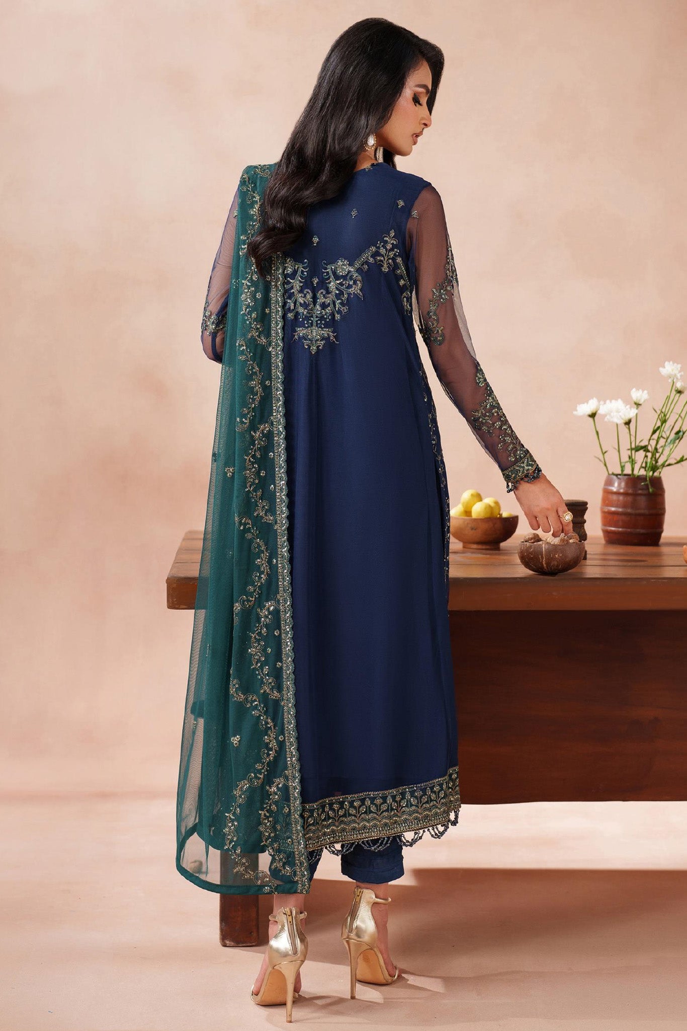 Mahrosh by Zarif Unstitched 3 Piece Formals Collection'2025-MUF-03-Bateel