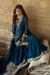 Aura By Haniumaimaz Stitched 3 Piece Formals Vol-01 Suit-USHNA
