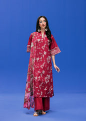 Zync By Florent Unstitched 3 Piece Printkari Lawn Suit-FZ-3A