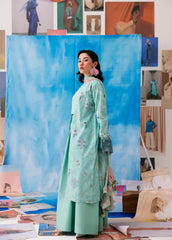 Zync By Florent Unstitched 3 Piece Printkari Lawn Suit-FZ-5B