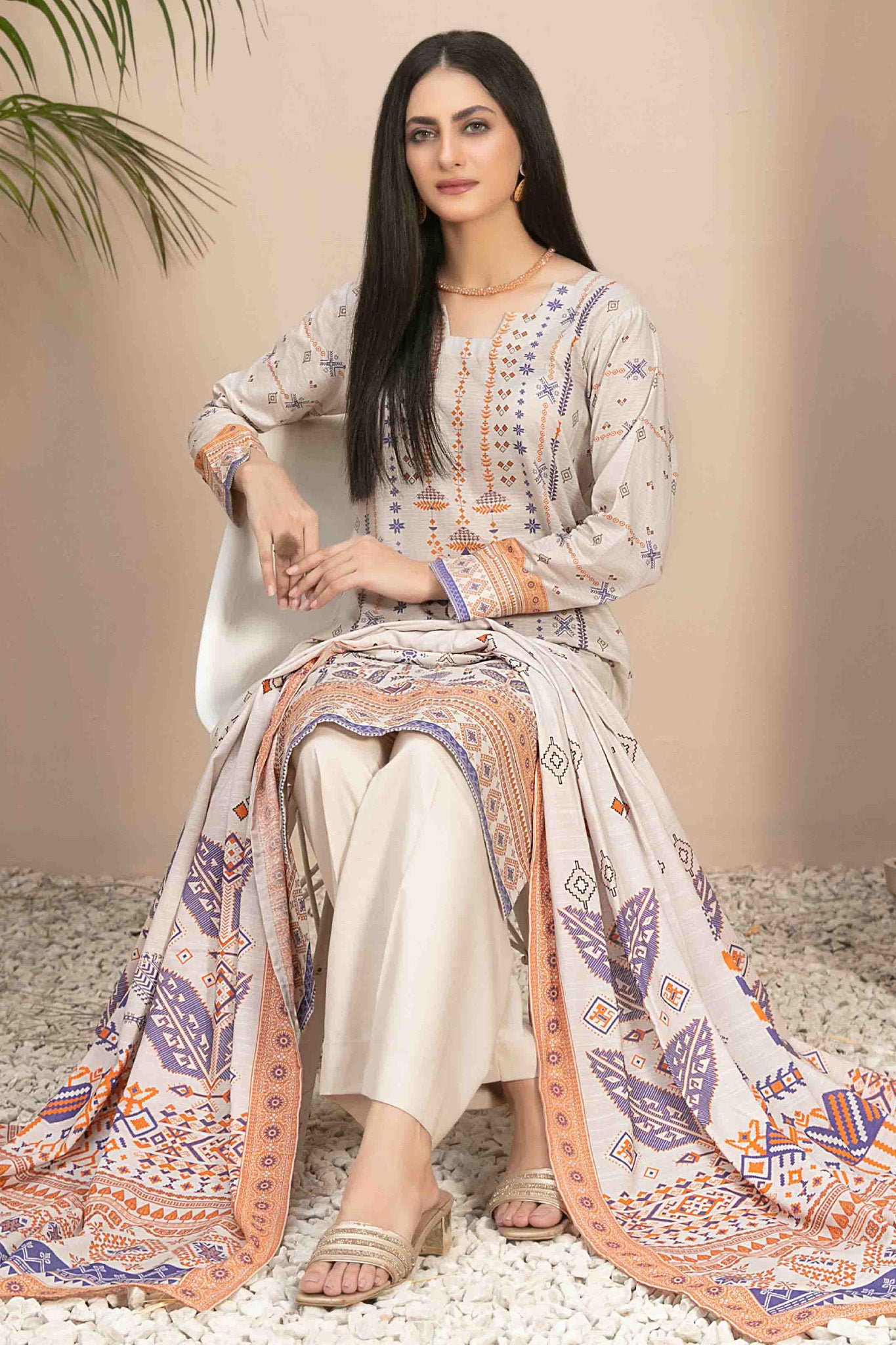 Tiyani By Tawakkal Unstitched 3 Piece Digital Printed Lawn Vol-01 Collection'2024-D-3586