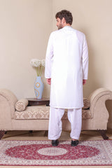Real Image Mens Kurta Shalwar Winter Collection'2025-D-479 Off White