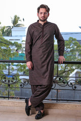 Real Image Mens Kurta Shalwar Winter Collection'2025-D-513 Dark Maroon