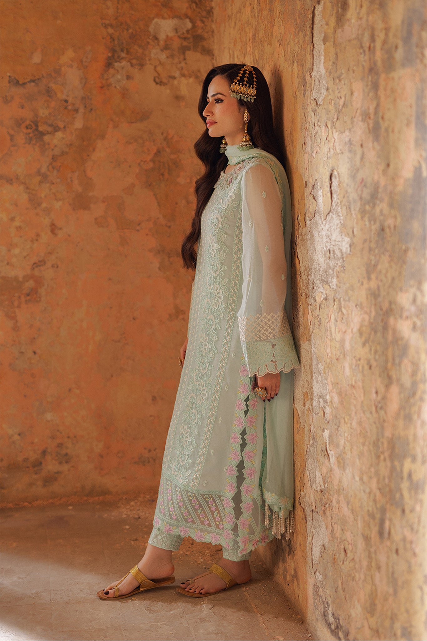 Azure Unstitched 3 Piece Luxe Festive Formals Eid Collection'2024-06-Floral Fern