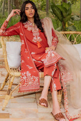 Siraa Lawn By Sadaf Fawad Khan Unstitched 3 Piece Emb Lawn Vol-02 Collection'2024-14-Faizah-B