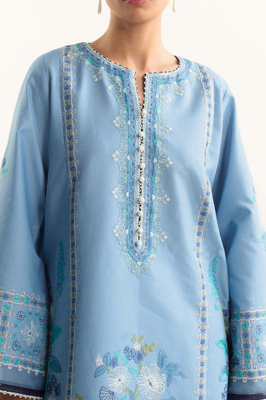 Coco By Zara Shah Jahan Unstitched 3 Piece Emb Lawn Vol-02 Collection'2024-D-01-B-Dahlia