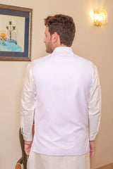 Real Image Mens Waist Coat Collection'2025-OW - 026 White