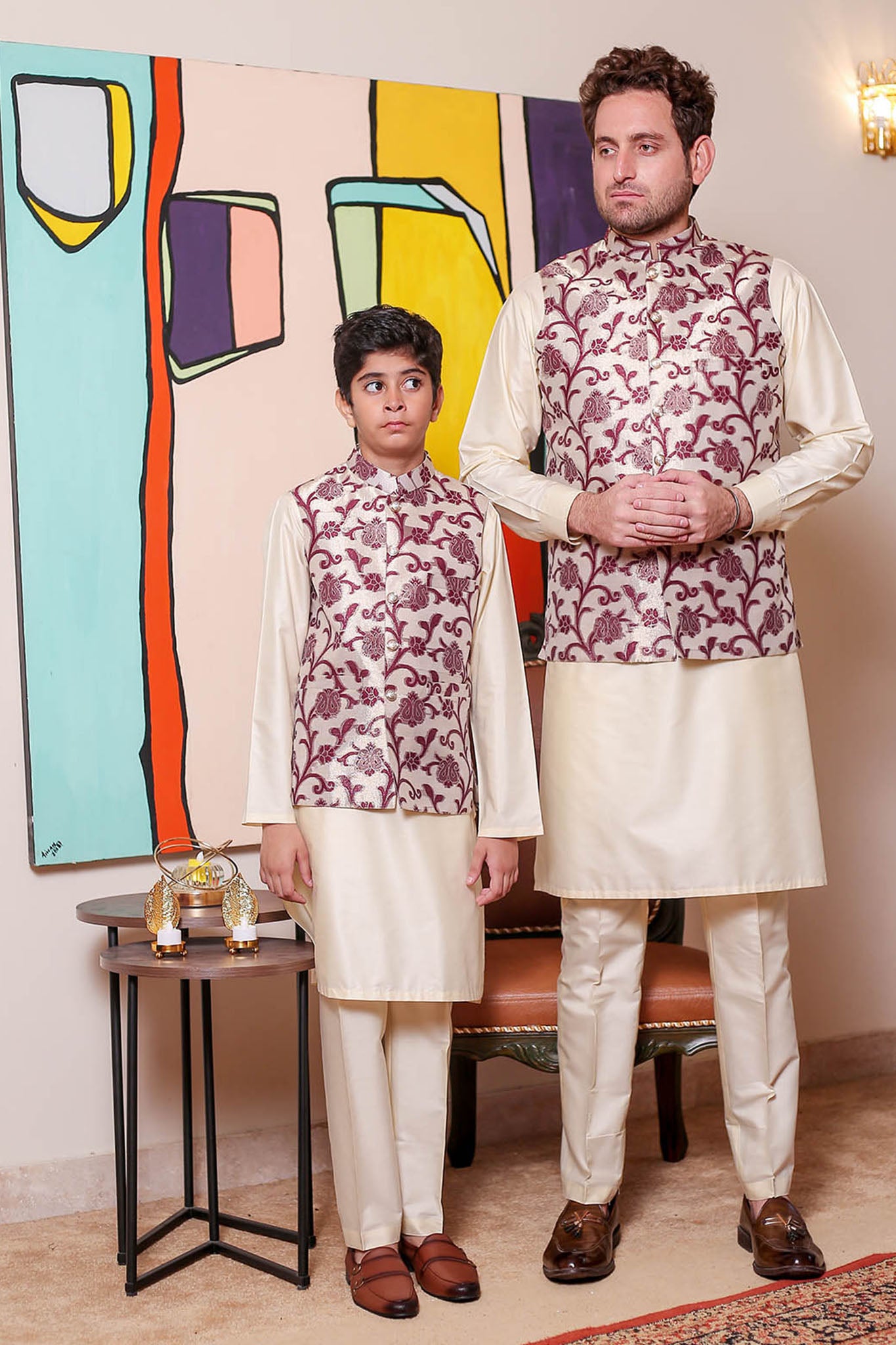 Real Image Mens Waist Coat Collection'2025-OW - 045 Cream