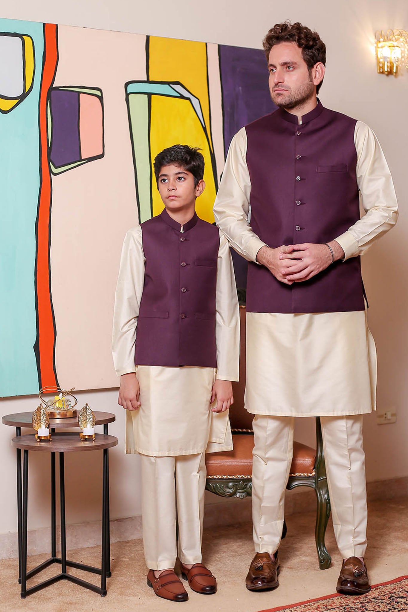 Real Image Mens Waist Coat Collection'2025-OW - 038 Magenta