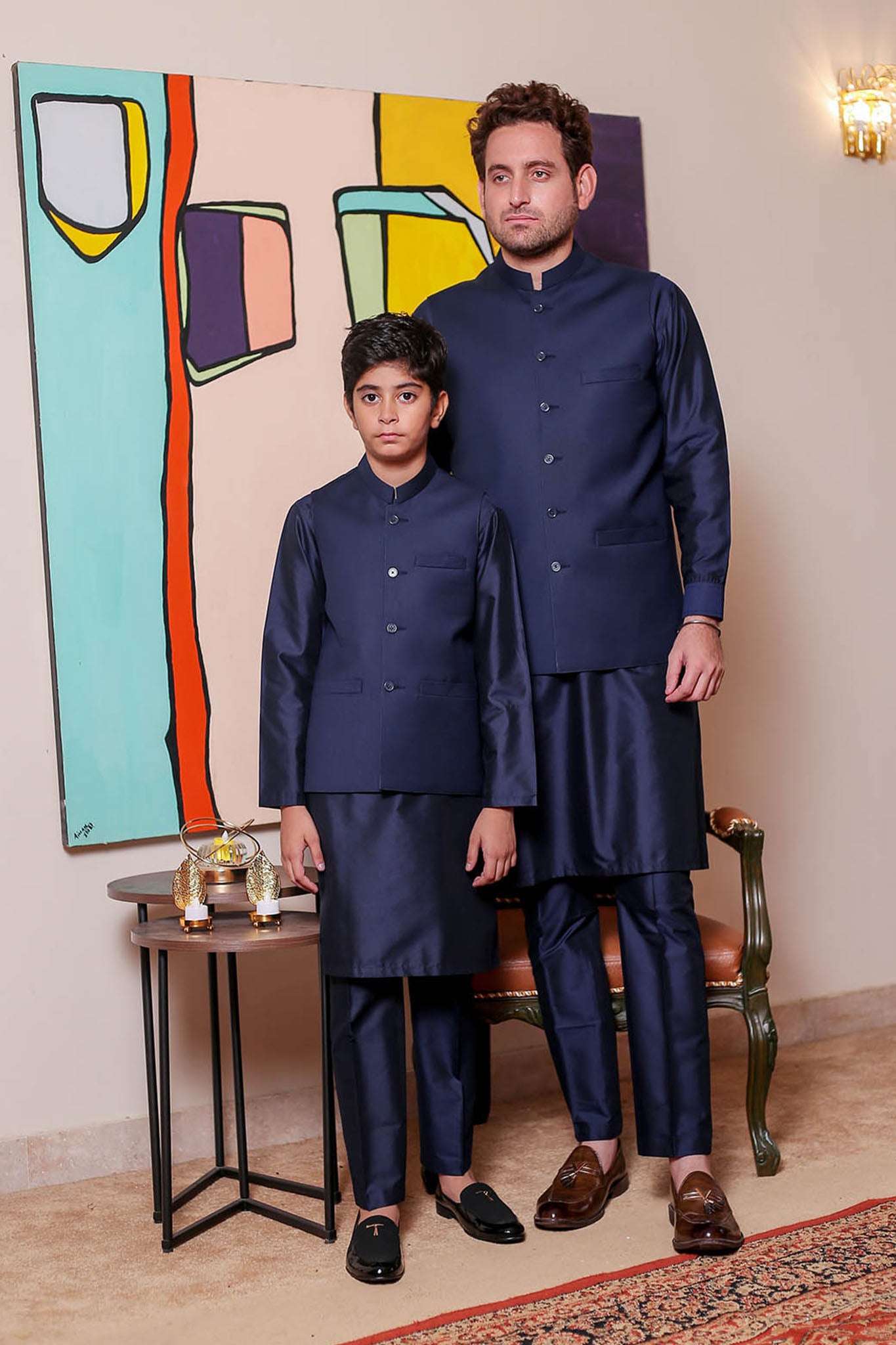 Real Image Mens Waist Coat Collection'2025-OW - 031 Blue