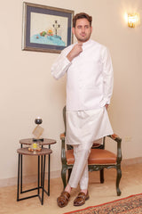 Real Image Mens Waist Coat Collection'2025-OW - 025 Off White