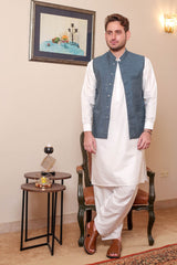 Real Image Mens Waist Coat Collection'2025-WP - 110 Blue