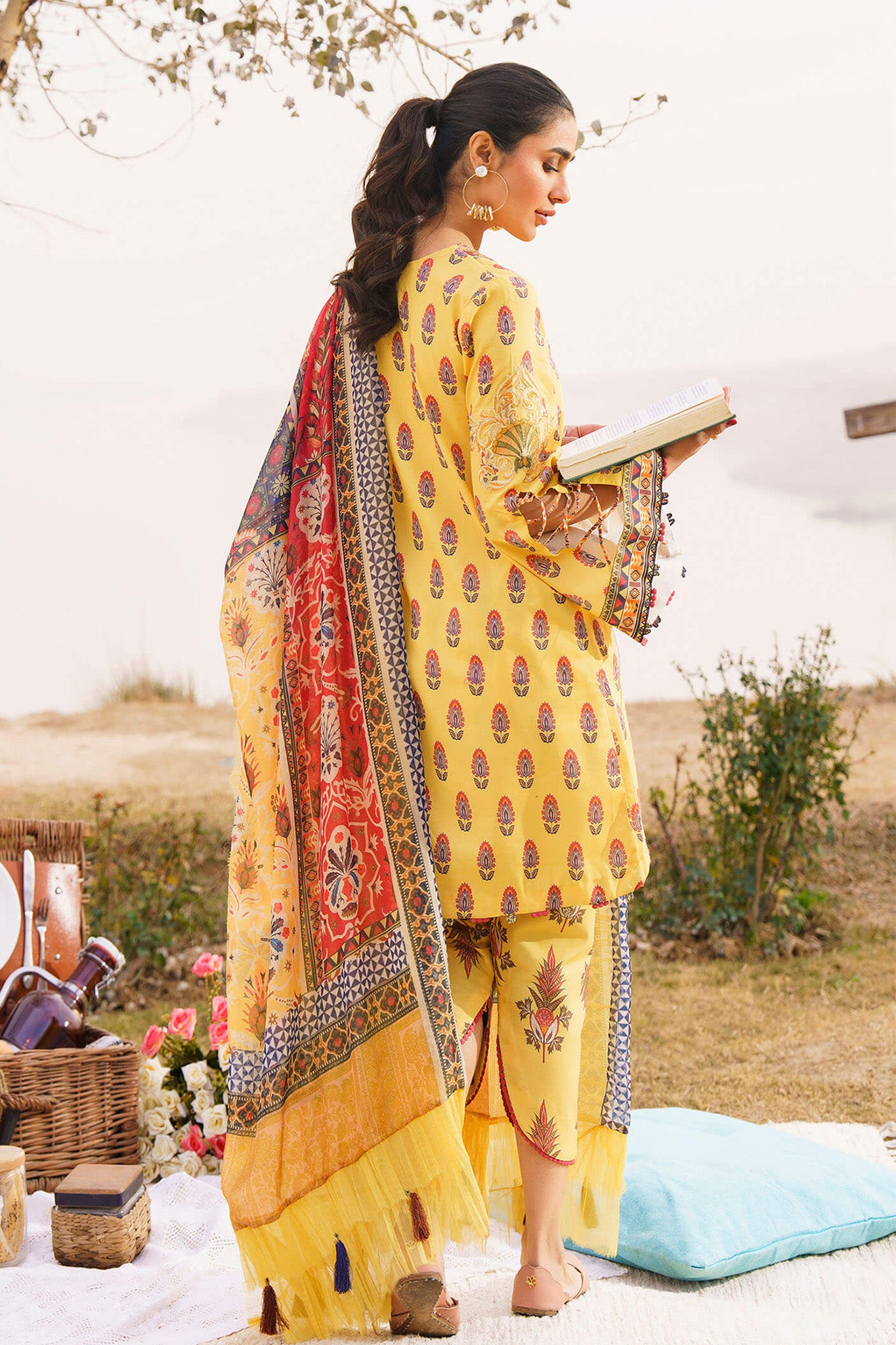 Meraki by Asifa N Nabeel Unstitched 3 Piece Lawn Collection'2024-Sonnet