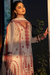 Zaha Unstitched 3 Piece Printed & Emb Lawn Collection'2024-ZL-09-A-Elania