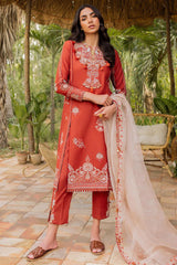 Siraa Lawn By Sadaf Fawad Khan Unstitched 3 Piece Emb Lawn Vol-02 Collection'2024-14-Faizah-B