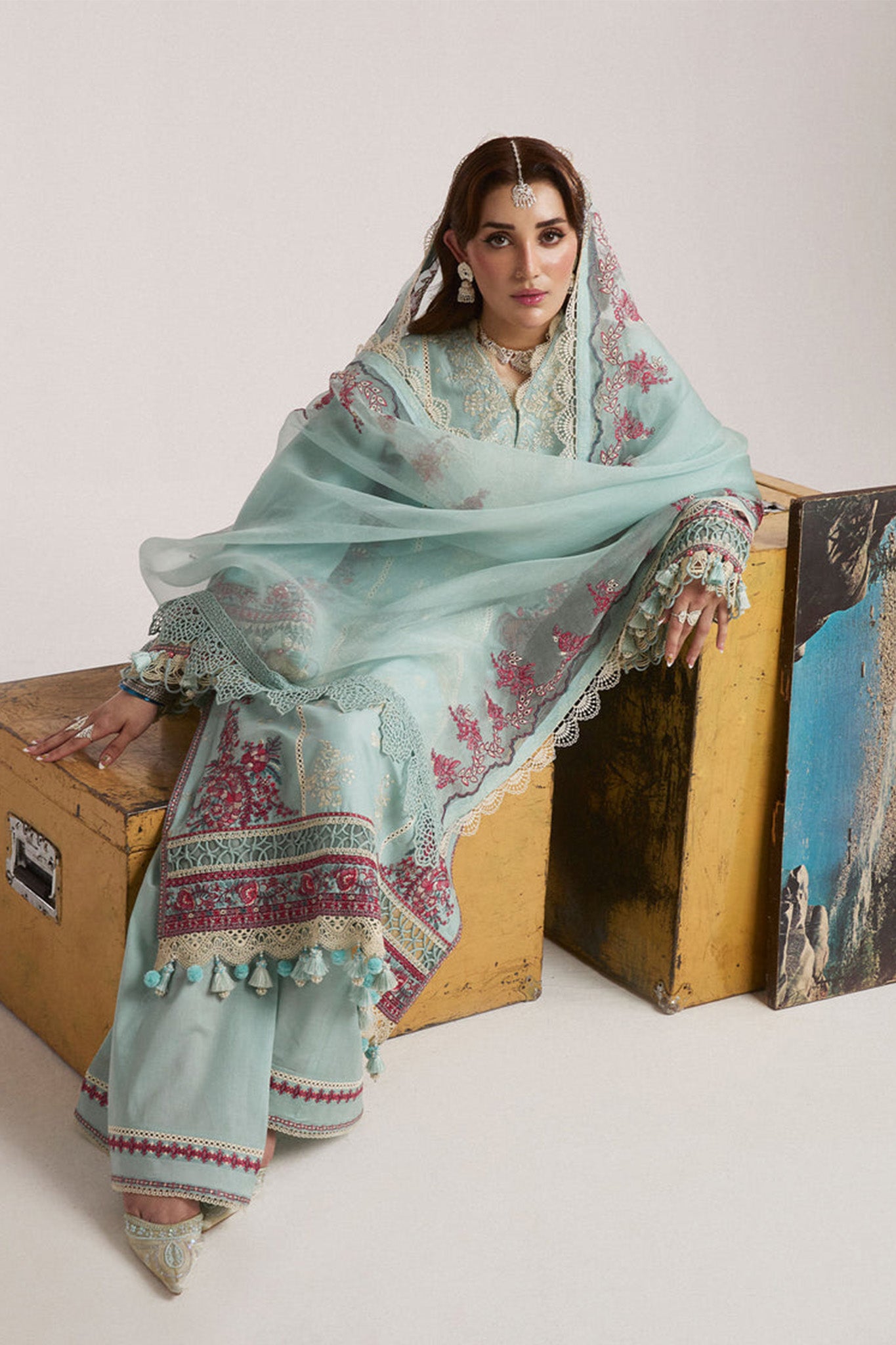 SS Lawn By Hussain Rehar Unstitched 3 Piece Emb Lawn Eid Edit Collection'2024-02-Moraine