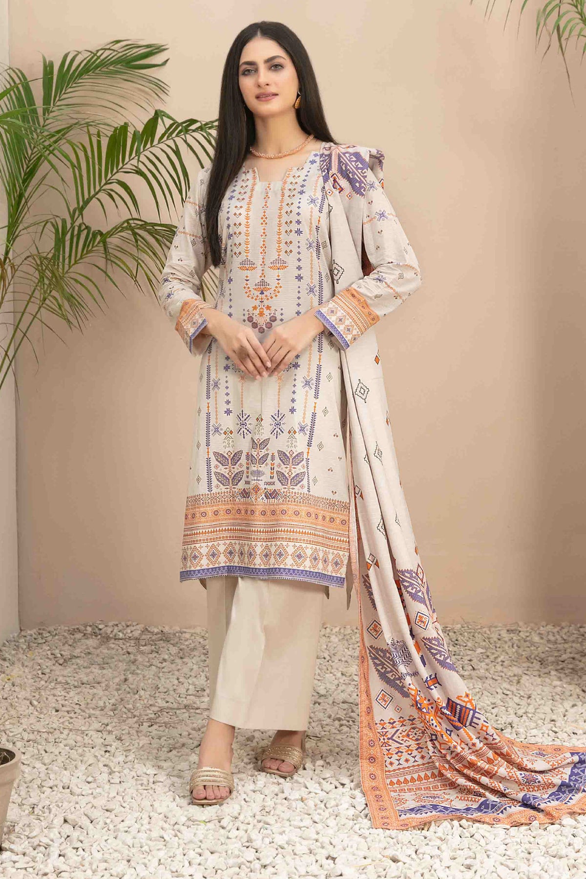 Tiyani By Tawakkal Unstitched 3 Piece Digital Printed Lawn Vol-01 Collection'2024-D-3586