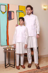 Real Image Mens Waist Coat Collection'2025-OW - 025 Off White