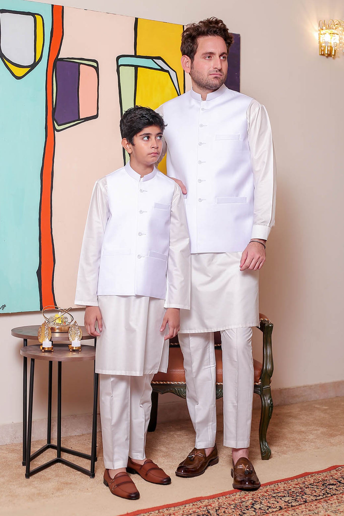 Real Image Mens Waist Coat Collection'2025-OW - 026 White
