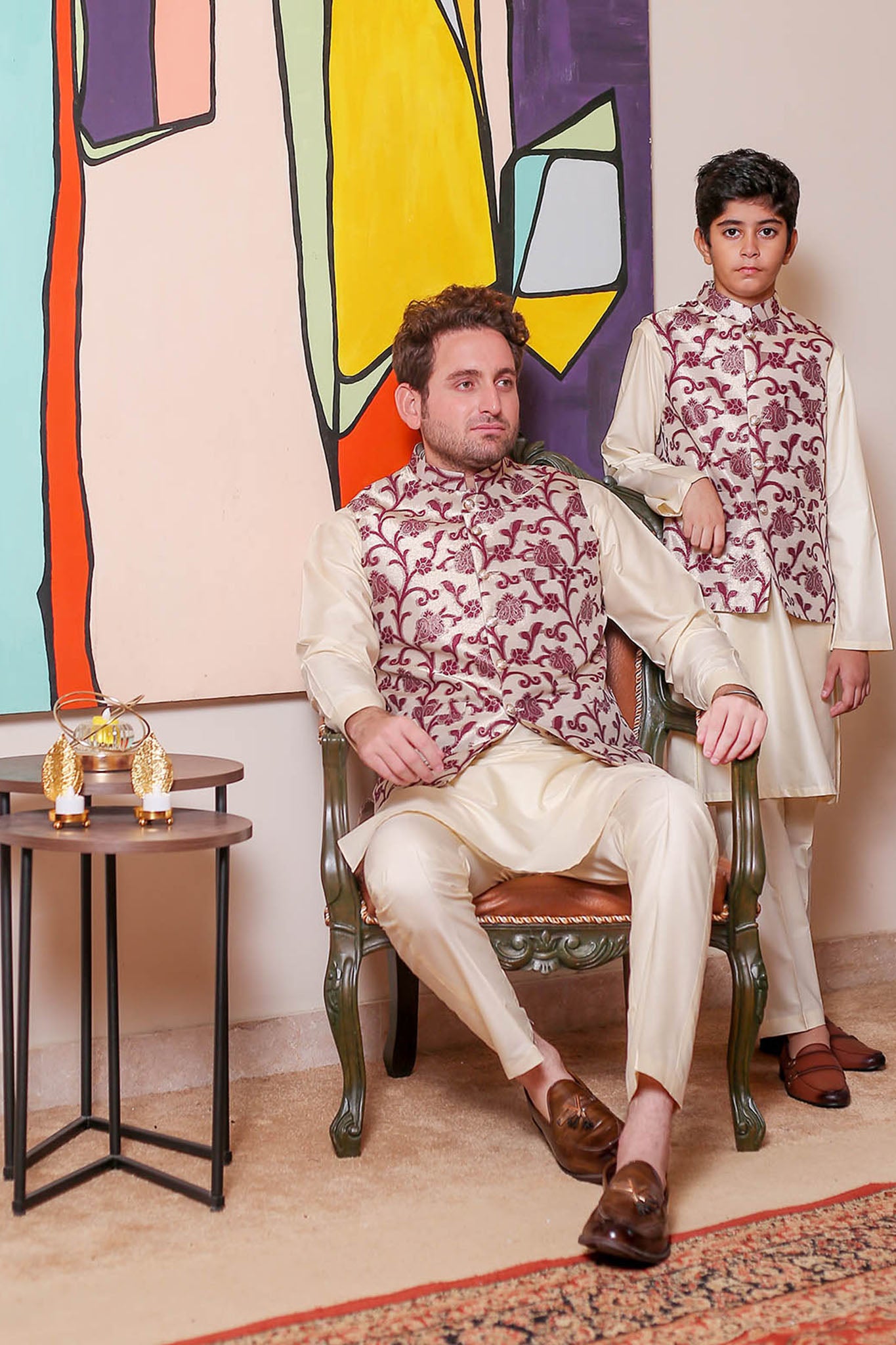 Real Image Mens Waist Coat Collection'2025-OW - 045 Cream