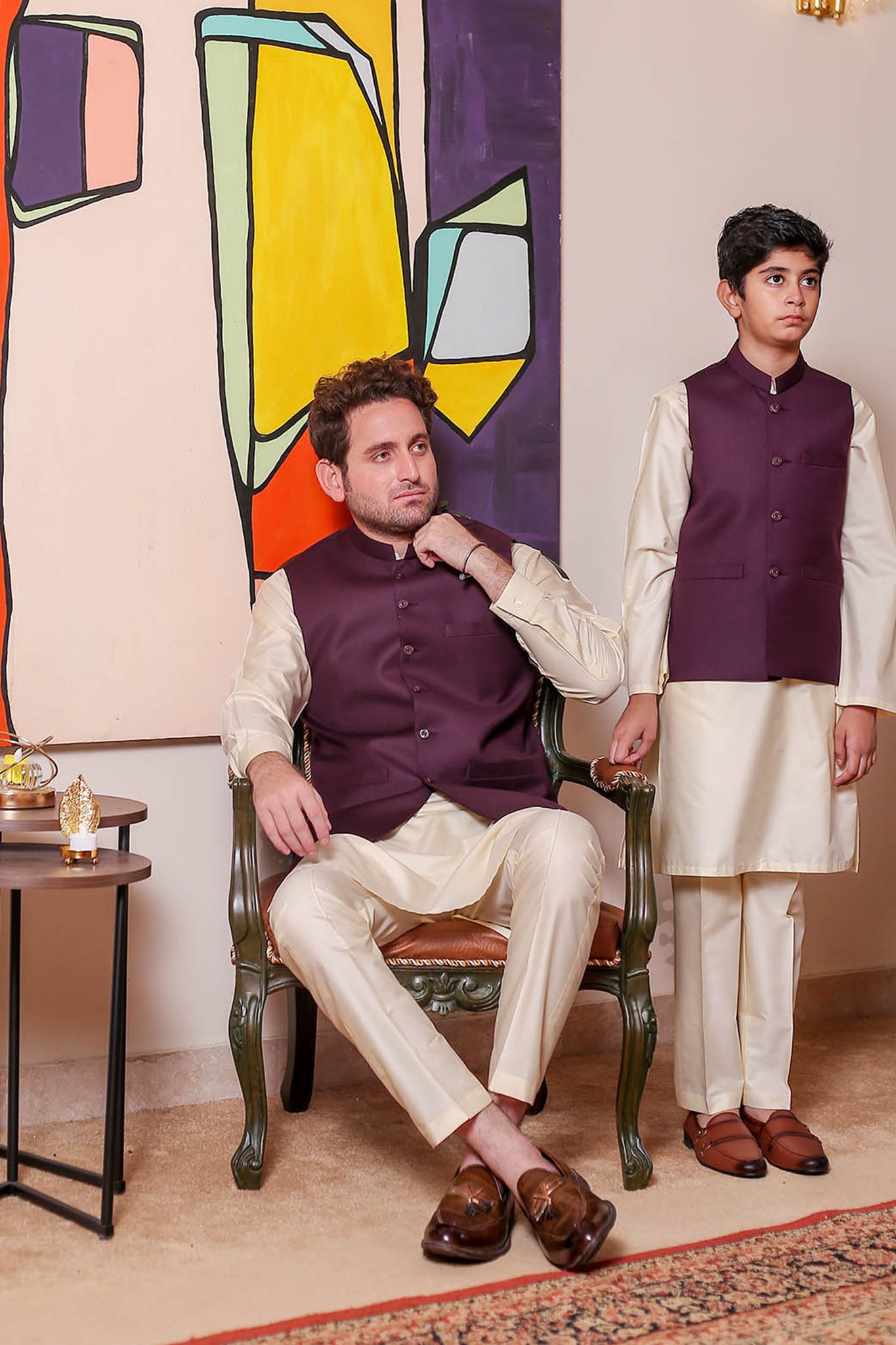 Real Image Mens Waist Coat Collection'2025-OW - 038 Magenta