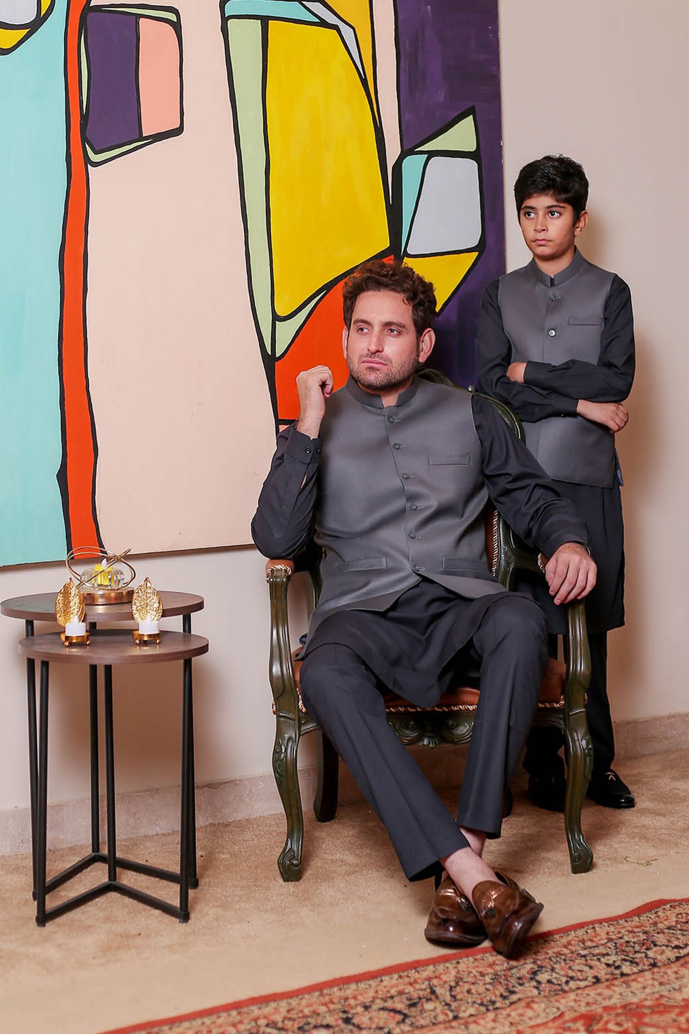 Real Image Mens Waist Coat Collection'2025-OW - 029 Grey