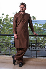 Real Image Mens Kurta Shalwar Winter Collection'2025-D-512 Copper