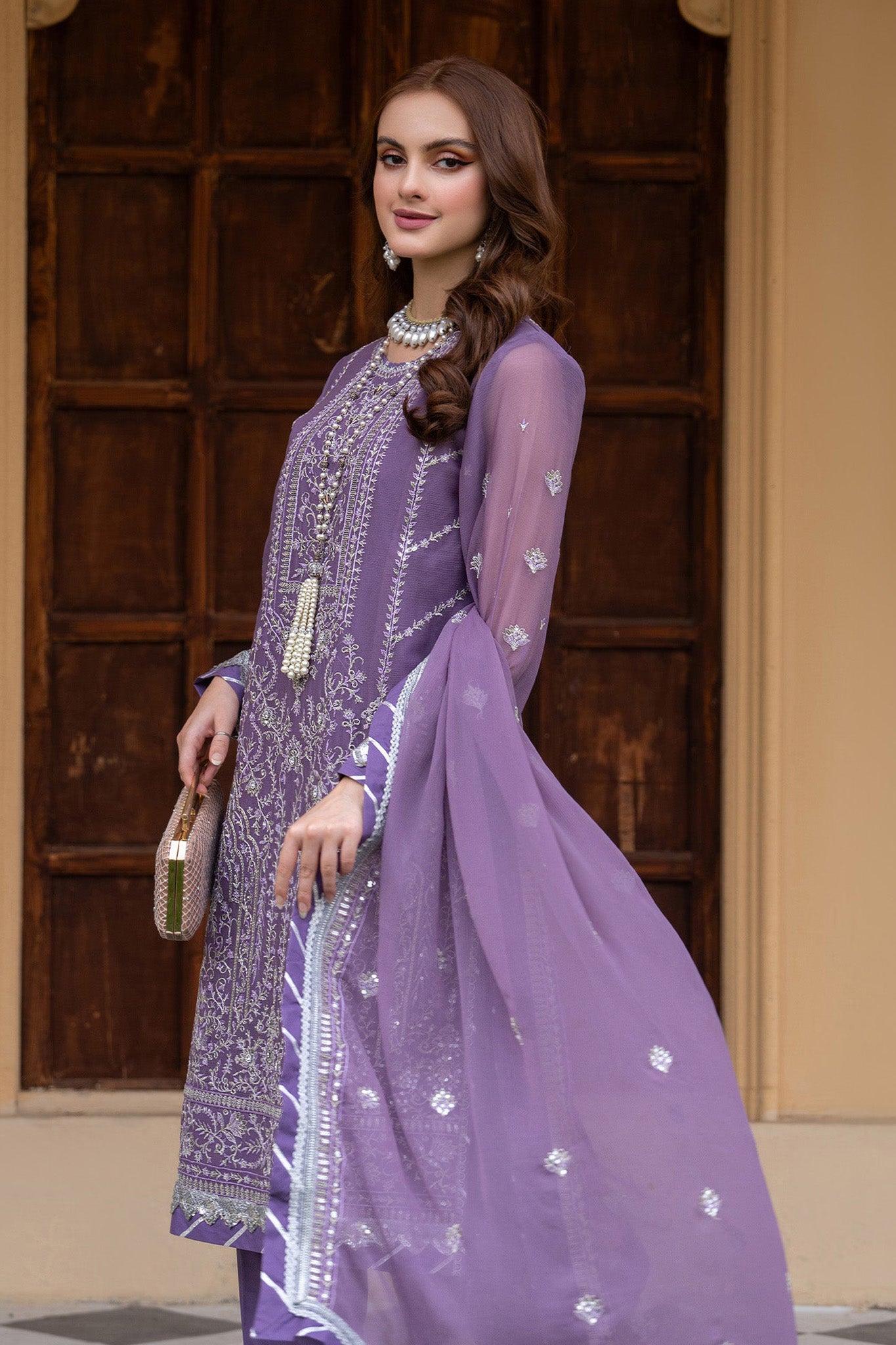 Lallaria By Noorma Kaamal Unstitched 3 Piece Fancy Formals Vol-02 Collection'2024-NK-LLC-19