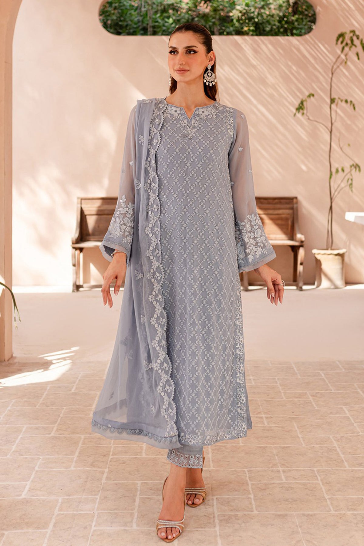 Ensembles By Azure Unstitched 3 Piece Festive Formals Eid Edit Collection'2024-03-Moon Whisper