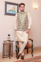 Real Image Mens Waist Coat Collection'2025-OW - 047 Green