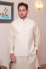 Real Image Mens Waist Coat Collection'2025-OW - 027 Cream