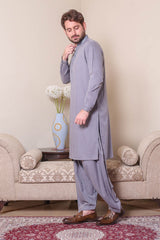 Real Image Mens Kurta Shalwar Winter Collection'2025-D-522 Grey