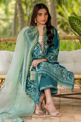 Siraa Lawn By Sadaf Fawad Khan Unstitched 3 Piece Emb Lawn Vol-02 Collection'2024-13-Faizah-A