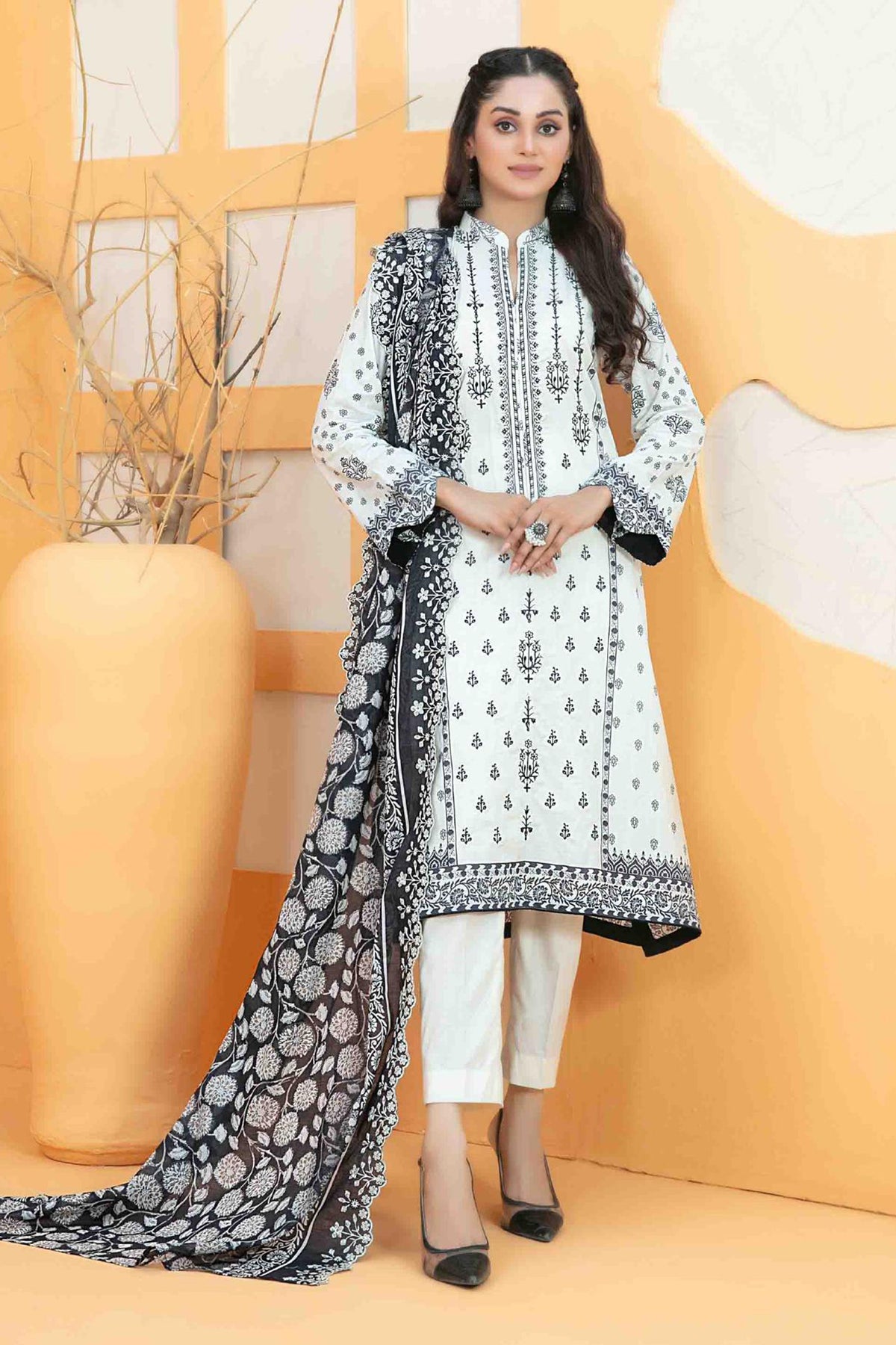 Ashleena By Tawakkal Unstitched 3 Piece Emb Digital Print Lawn Collection'2024-D-3284