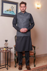 Real Image Mens Waist Coat Collection'2025-OW - 028 Grey