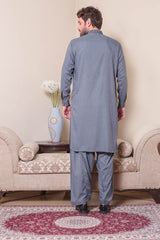 Real Image Mens Kurta Shalwar Winter Collection'2025-D-523 Dark Grey