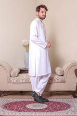 Real Image Mens Kurta Shalwar Winter Collection'2025-D-479 Off White