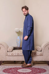 Real Image Mens Kurta Shalwar Winter Collection'2025-D-516 Blue