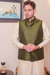 Real Image Mens Waist Coat Collection'2025-OW - 040 Green