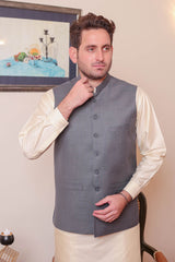 Real Image Mens Waist Coat Collection'2025-OW - 030 Lht Grey