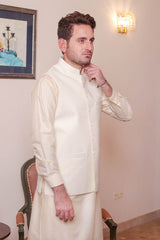 Real Image Mens Waist Coat Collection'2025-OW - 027 Cream