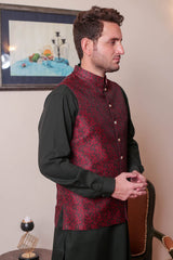 Real Image Mens Waist Coat Collection'2025-OW - 043 Maroon