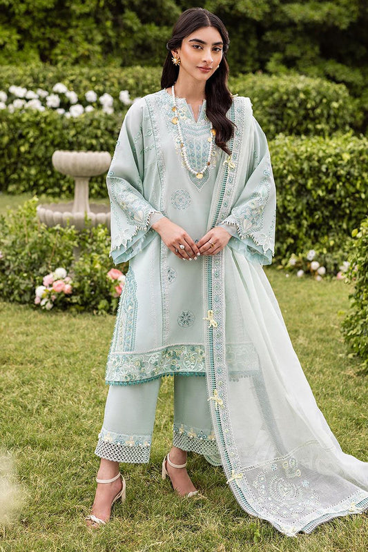 Siraa Lawn By Sadaf Fawad Khan Unstitched 3 Piece Emb Lawn Vol-02 Collection'2024-12-Zaphira-B