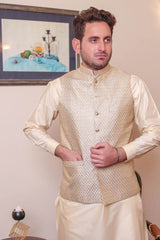 Real Image Mens Waist Coat Collection'2025-OW - 049 Gold