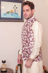 Real Image Mens Waist Coat Collection'2025-OW - 045 Cream