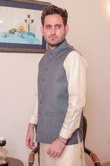 Real Image Mens Waist Coat Collection'2025-OW - 030 Lht Grey