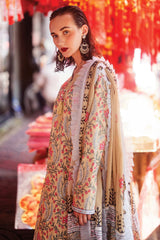 Taneez by Roheenaz Unstitched 3 Piece Block Printed Lawn Collection'2024-RNB-08-A-Zara