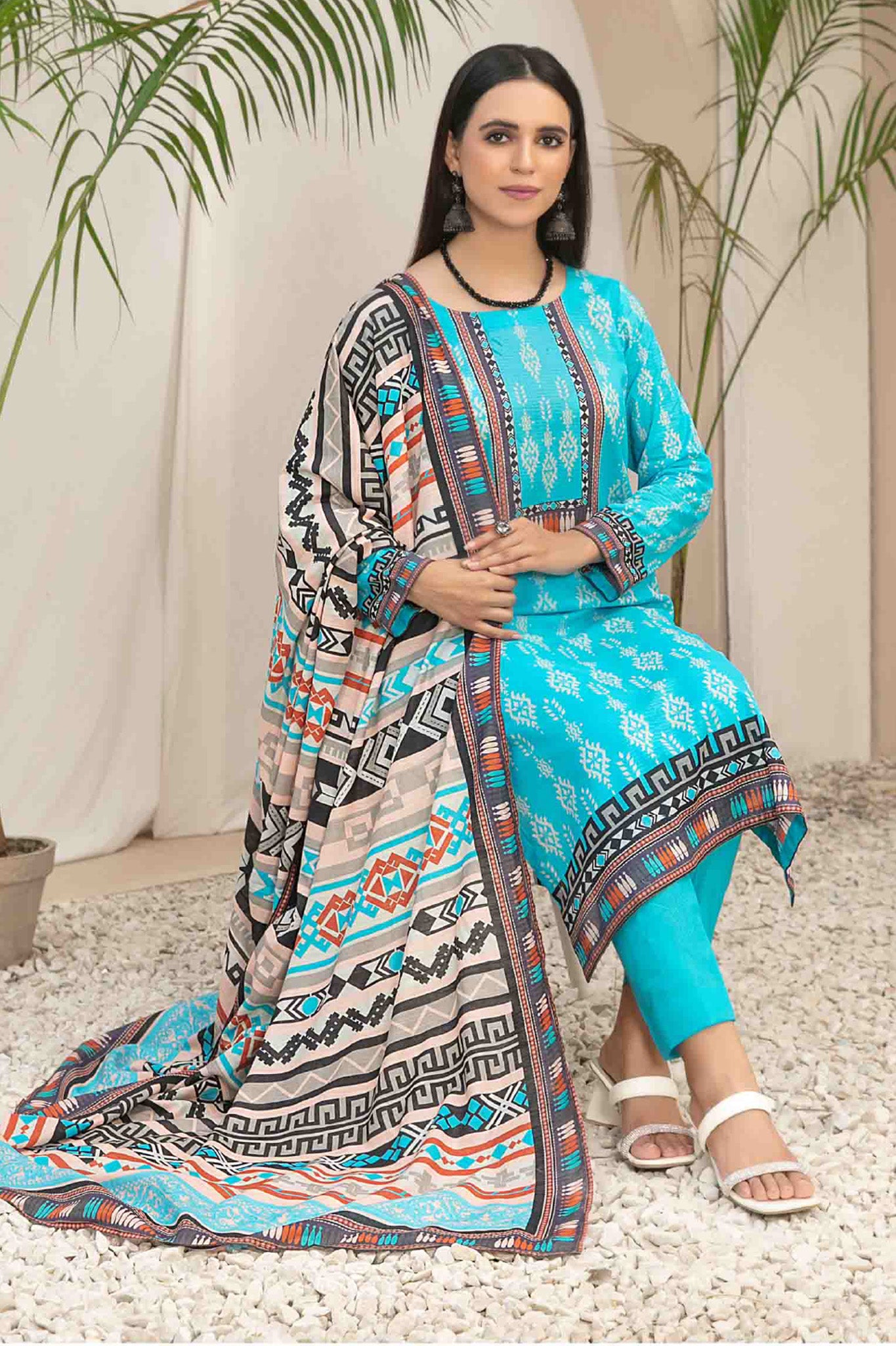 Tiyani By Tawakkal Unstitched 3 Piece Digital Printed Lawn Vol-01 Collection'2024-D-3589