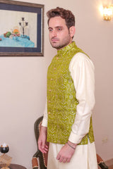 Real Image Mens Waist Coat Collection'2025-OW - 050 Green